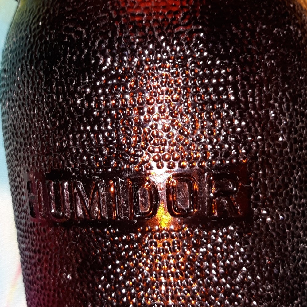 Duraglass Humidor brown glass tobacco cigar keeper - Picture 6 of 8